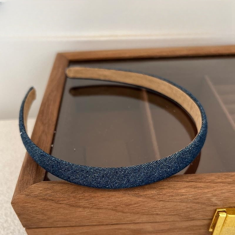 Bande de tête en tissu denim rétro-minoritaire