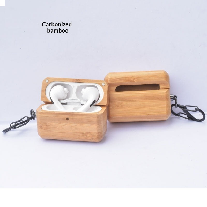 Boîtier d'écouteur Bluetooth en bois