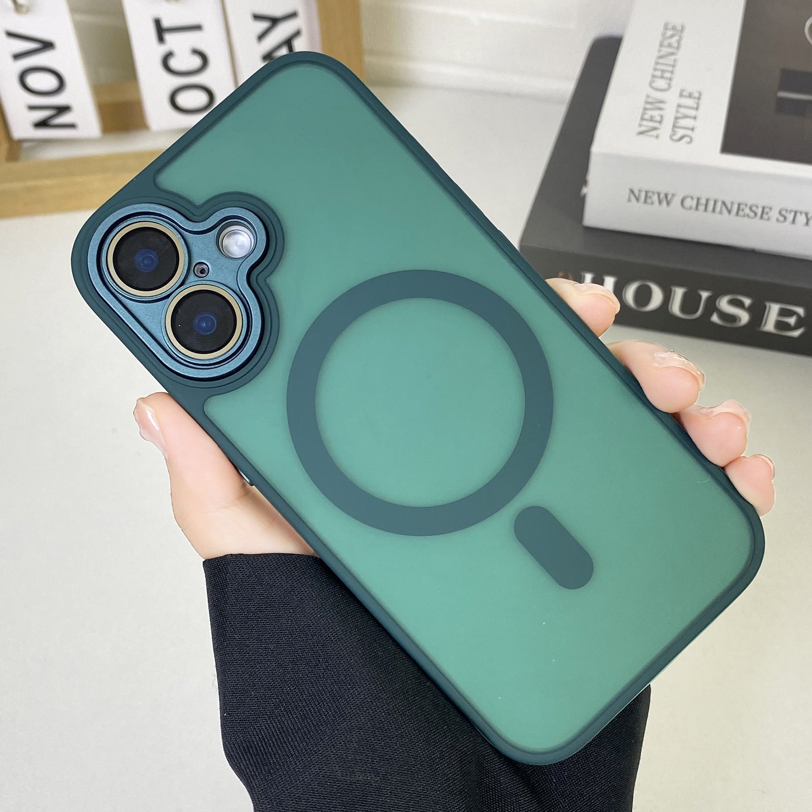 JD Magnetic Matte Phone Case Tout inclus résistant à la chute