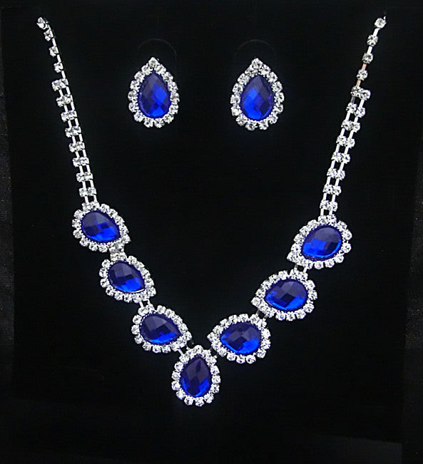 La Bijoux Mariée Couleur Boucles d'oreilles Diamant Collier ensemble de collier de mode peut être personnalisé