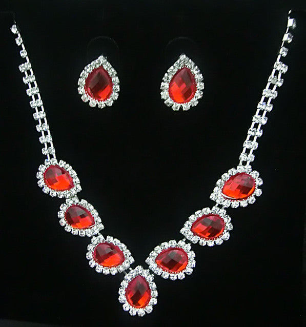 La Bijoux Mariée Couleur Boucles d'oreilles Diamant Collier ensemble de collier de mode peut être personnalisé