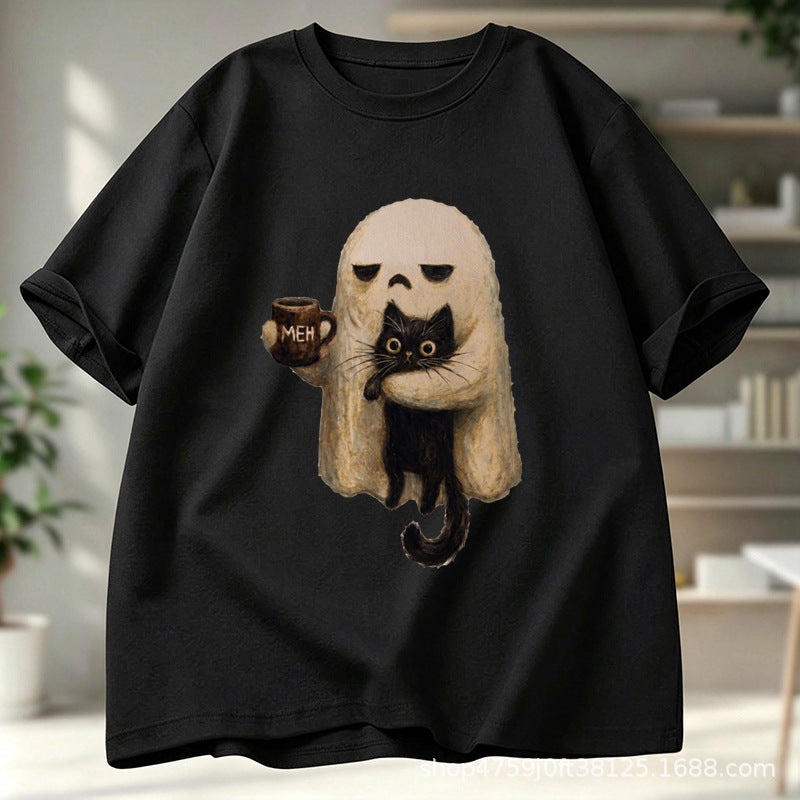 Femmes Halloween thème imprimé de mode Top