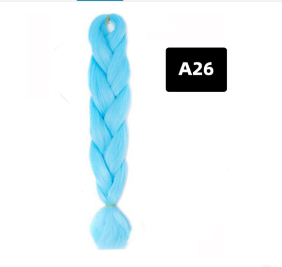 Couleur Big Braid African Chemical Fibre Gradient en soie haute température