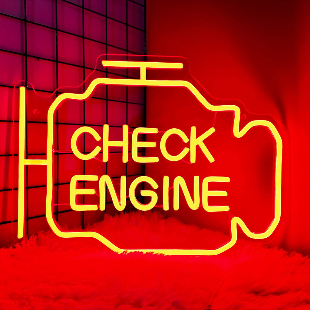 Réparation de voiture de moteur Image personnalisée LED Décoration