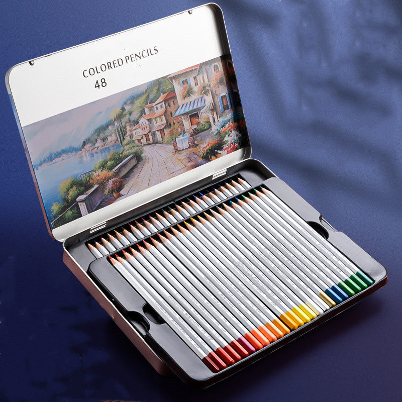 Ensemble de dessin de crayon couleur à base d'huile soluble dans l'eau