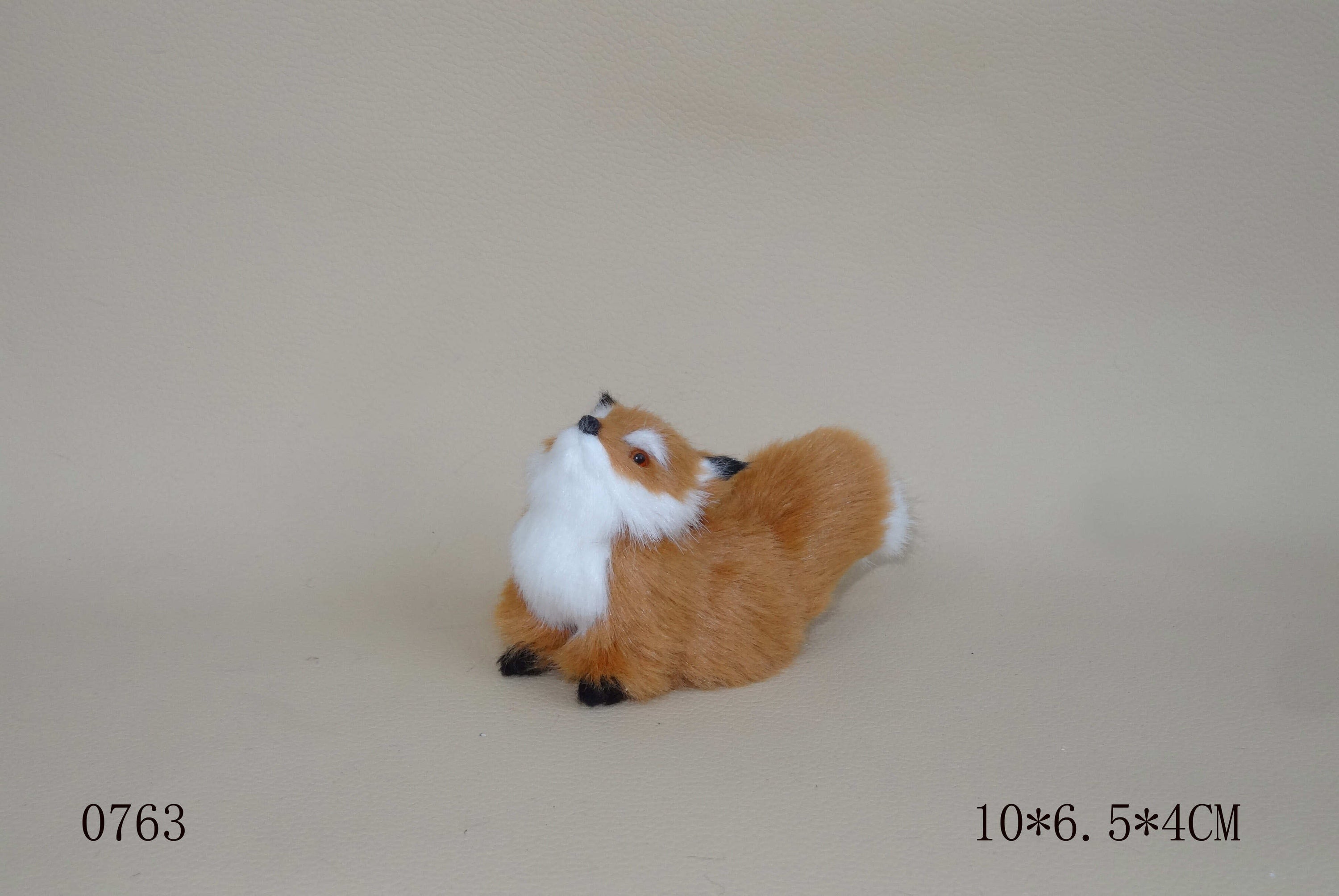 Imitation créative renard décoration-brun clair-sitting avec tête haut-1 pièce