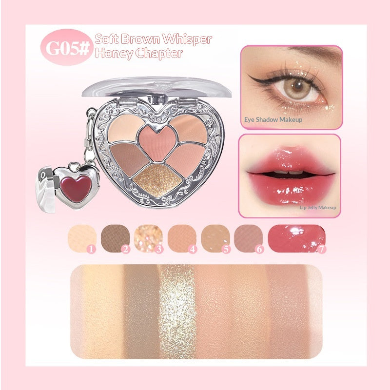 Palette à paupières et lèvres pour maquillage naturel quotidien