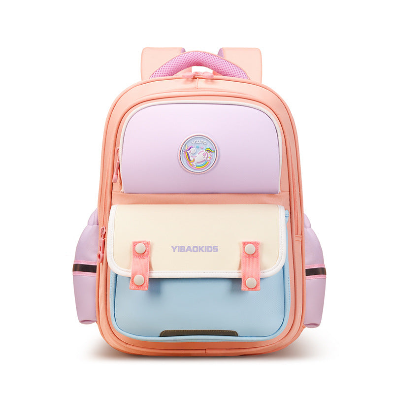 L'école primaire Le fardeau des étudiants Relief Spine Protection Schoolbag Multi-compartment Scratch-