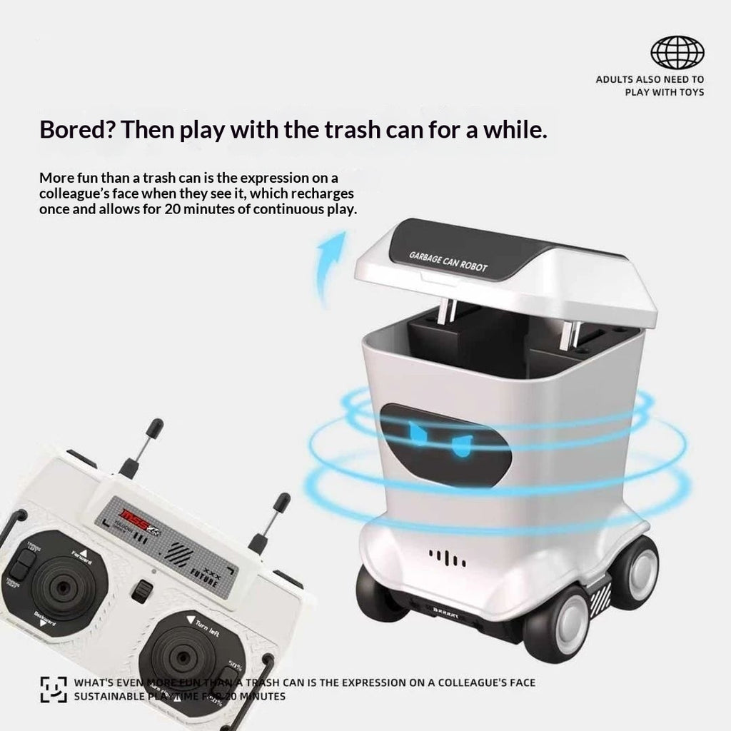 Ordinateur de bureau télécommande Mini Corbeille Can Robot Toy