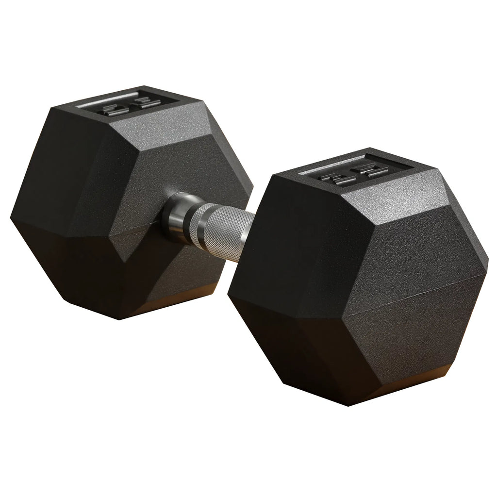 35lbs Caoutchouc Hex Dumbbells Poids Dumbbell Hand Weight Barbell pour l'entraînement de fitness du corps f