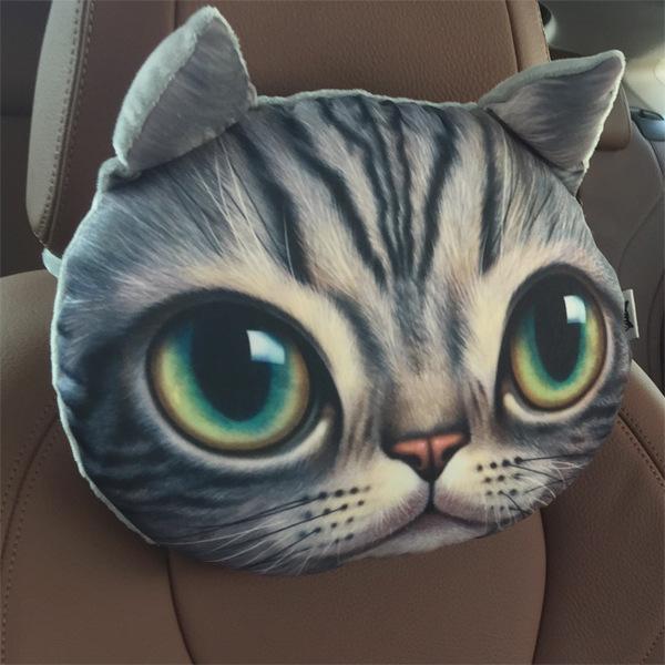 Amoureux de chat - Oreiller tête de voiture Cat