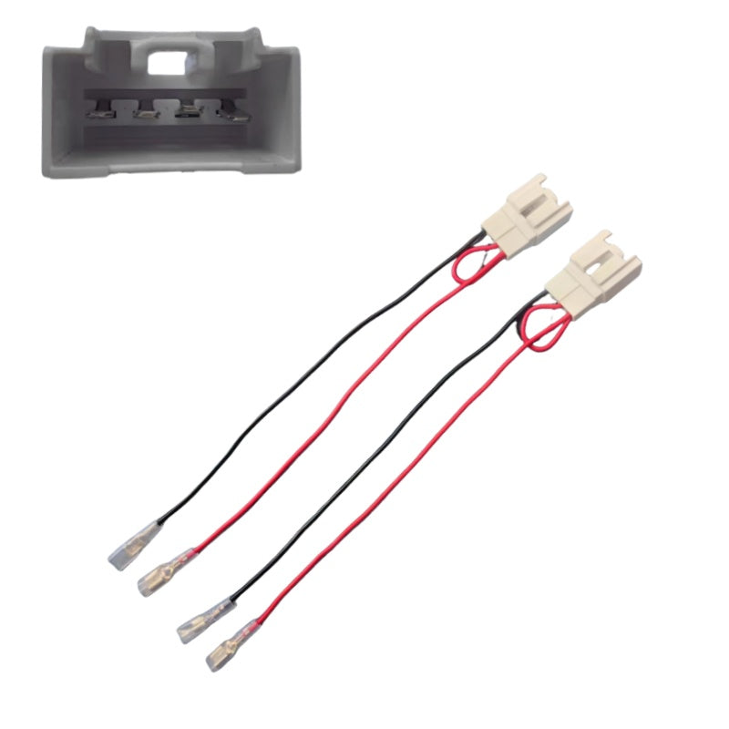 2pcs 4 PCS porte de voiture haut-parleur de câblage Harnais