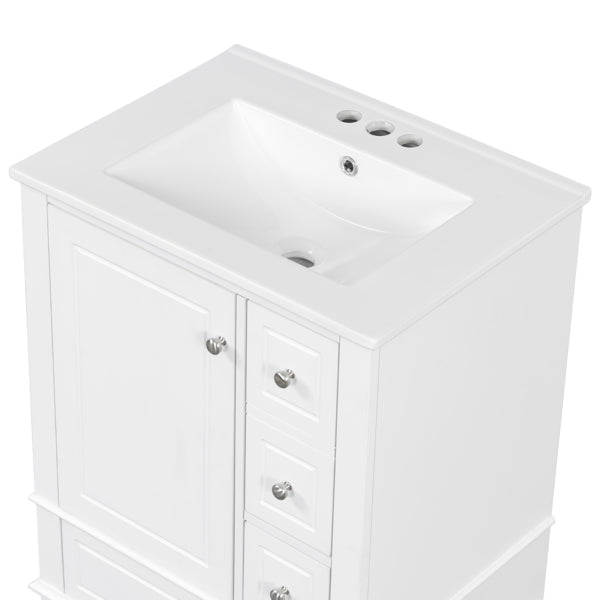 Vanité salle de bain de 24" avec évier et tiroirs