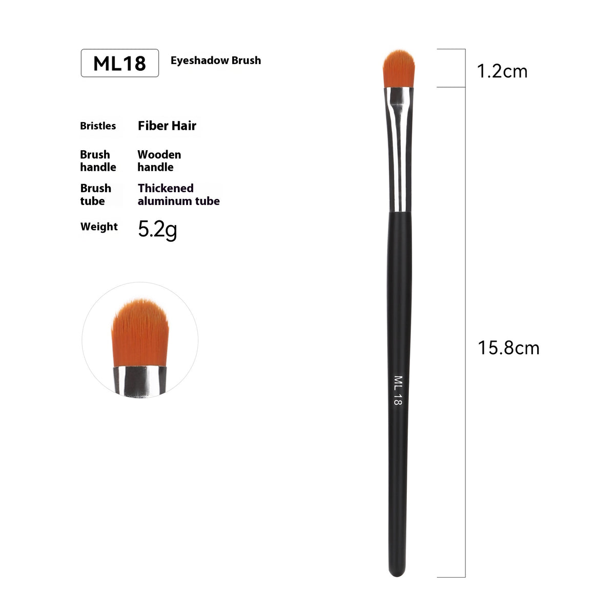Vente Amazon Can Bulk 32 PCs Brush Suit Brush simple maquillage Sac en cuir avec poignée en bois