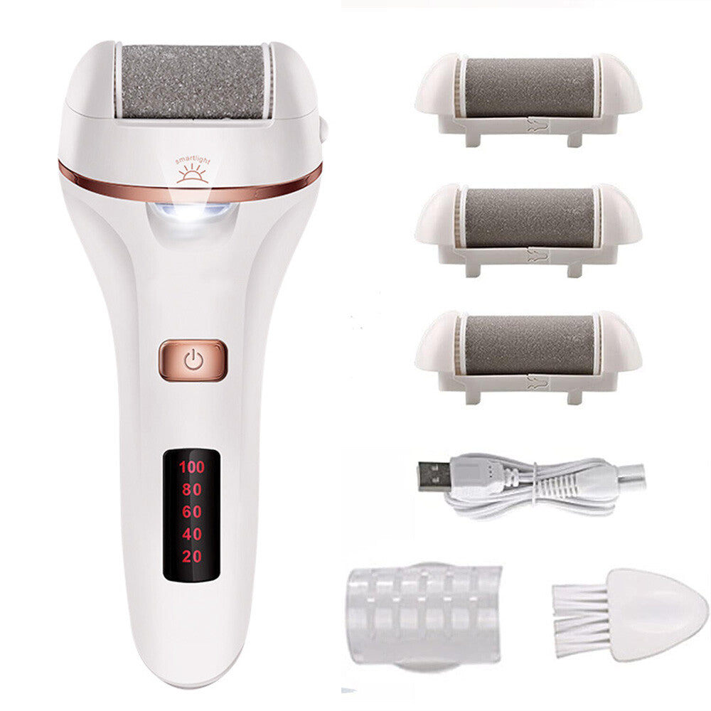 Fichier de pied électrique Rechargeable Callus Hard Skin Remover Pieds Pédicure 2 Vitesses