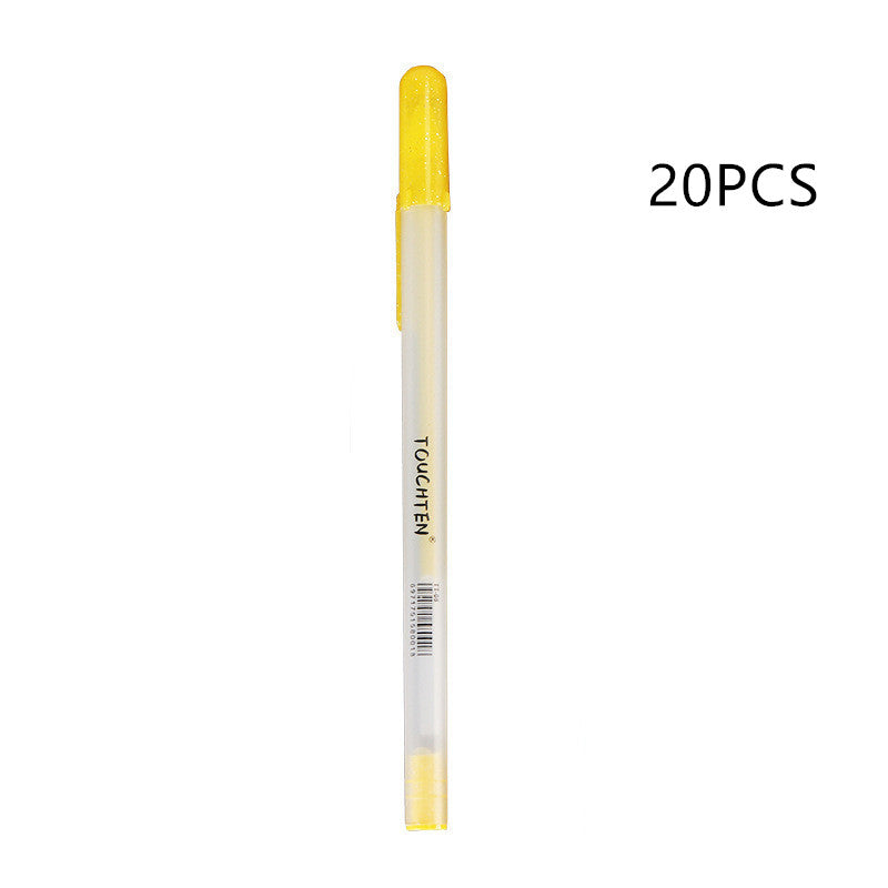 Stylo surligneur peint à la main avec carte noire