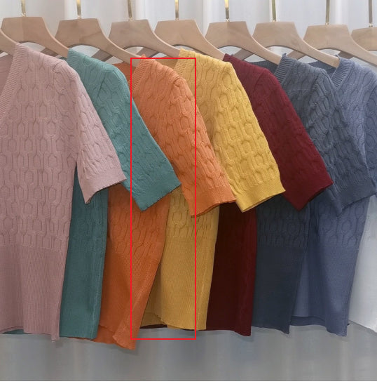 Chemise intérieure tricotée haut courte bas