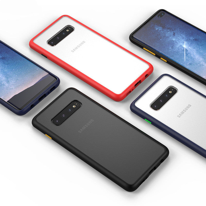 Samsung s10 téléphone mobile boîtier mat feel silicone goutte