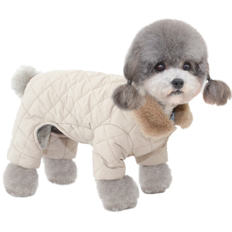 Manteau de coton pour chien de coton d'hiver