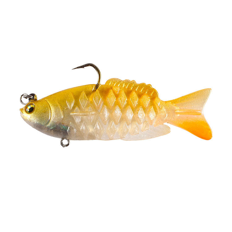 Soft Shad Bait Ultrasoft Multisection Silicone Jig Head Lure Dark Sleeper Swimbait Pour Bas