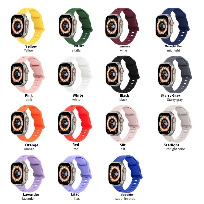 Couple Solid Color Montres de sport monochrome bracelet en silicone
