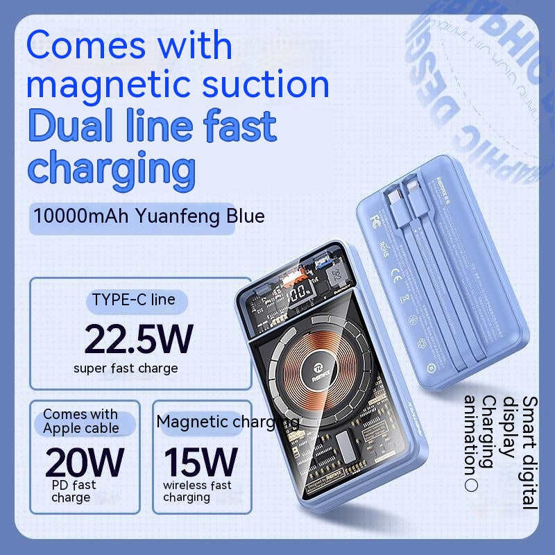 Avec chargeur sans fil à aspiration magnétique de câble de grande capacité