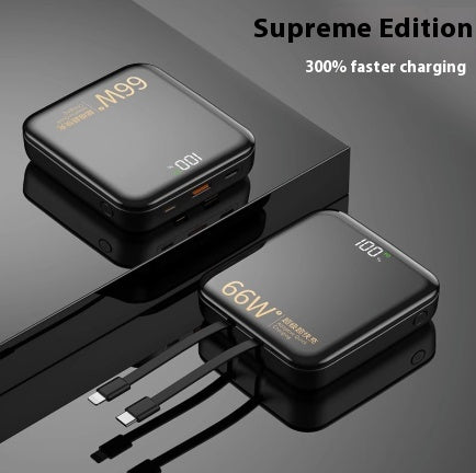 Charge grande capacité Super rapide avec câble Power Bank