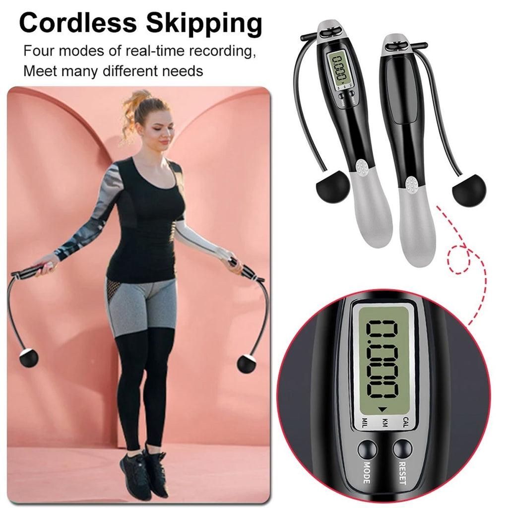 Cordles sans corde à sauter Ropes écran intelligent avec pondéré pour le sport de fitness