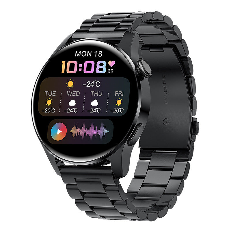 Smartwatch pour adultes avec surveillance du rythme cardiaque Suivi de la condition physique et fonctionnalités de la voix intelligente
