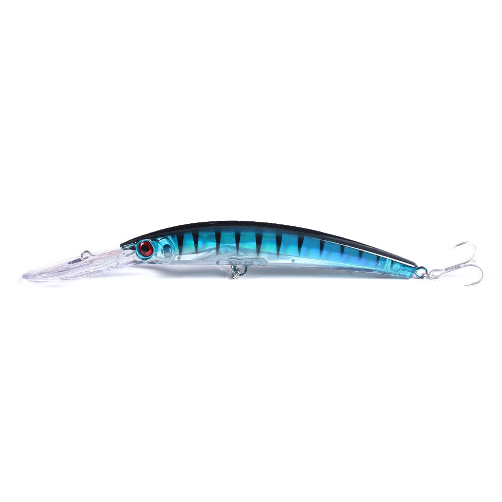 Hengjia Long Cast Sea Fishing Mino Simulation de faux bec flottant loin
