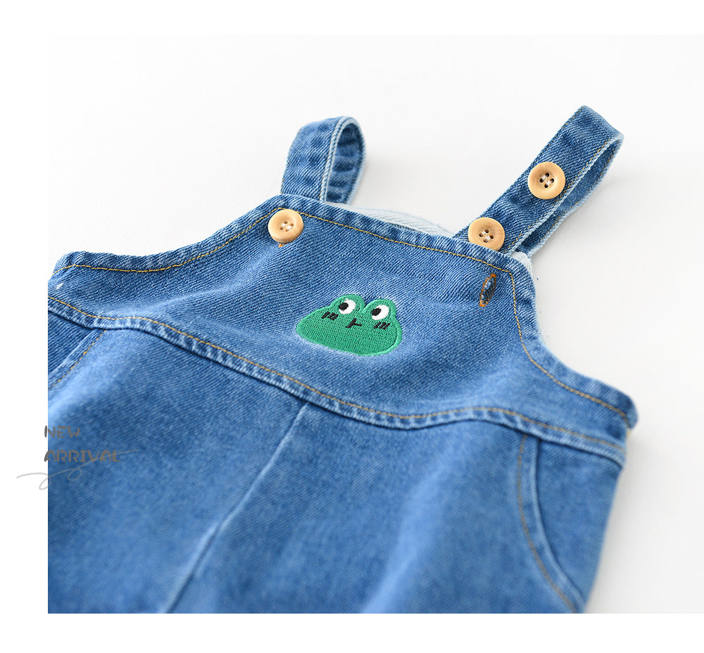 Pantalons à dos en denim simple mode pour garçons