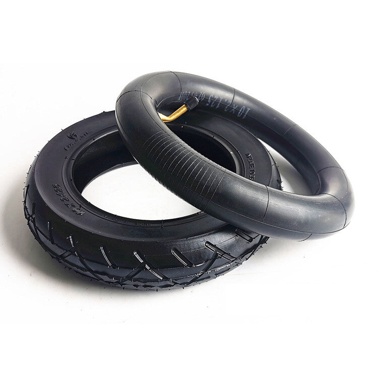 2X 10X2.125 Inner Tube and Tyre Pure Air Pro Decent or Riley 10in 2.125 Bent Valve