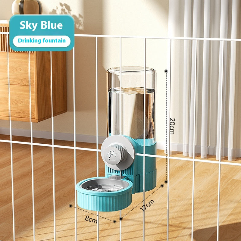 Suspension Cage Dog Basin Cat Bowl Automatic Pet Feeder