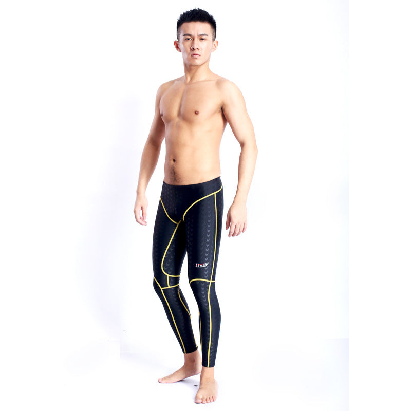 Compétition Professionnel Long Séchage rapide Réduction de Drag Longs Trunks de natation