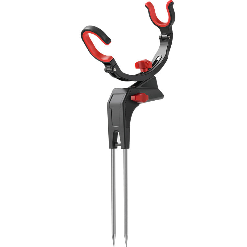Angle de pêche Pole Tackle Bracket Anti-Rust Steel Bracket de pêche Porte-roquette Fish Tackle