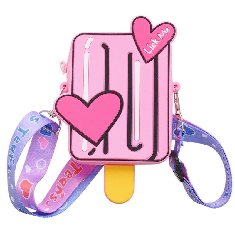 Cute Girly Ice Cream Ribbon Sac de messager d'épaules