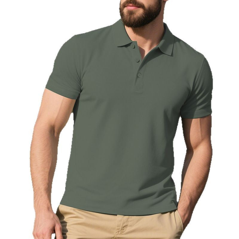 Chemise Homme Lapel POLO avec manches courtes