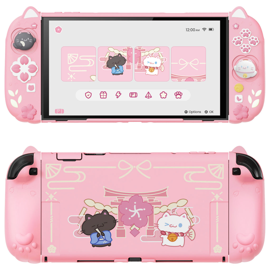 Poignée de chat de dessin animé Poignée de protection silicone