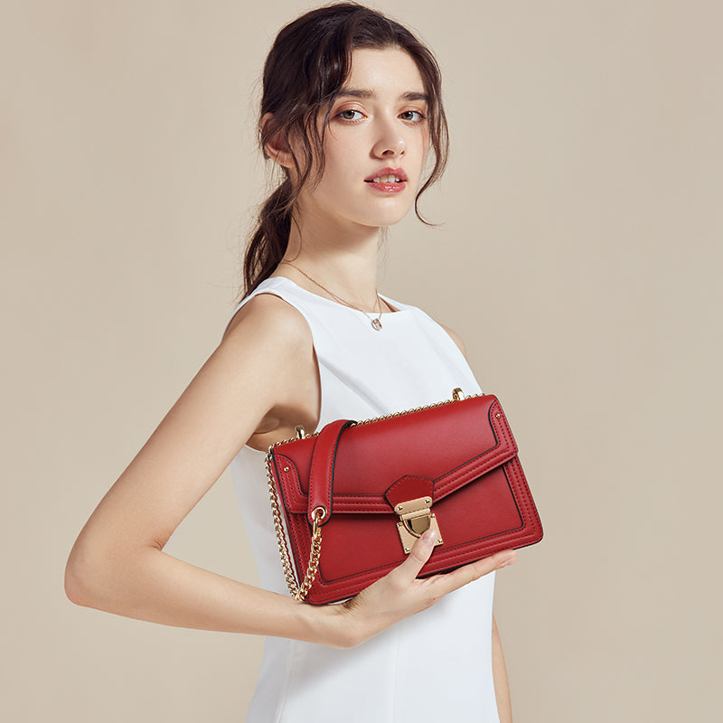 Sac à main Retro Chic pour femmes Louis Schwab Sac à bandoulière simple Sac à croix Stylish & Elegan