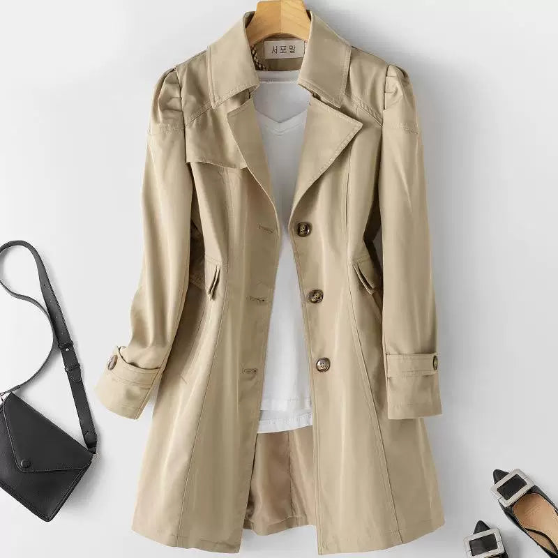 Veste européenne et américaine Slim Fit Mid Longueur brise-vent