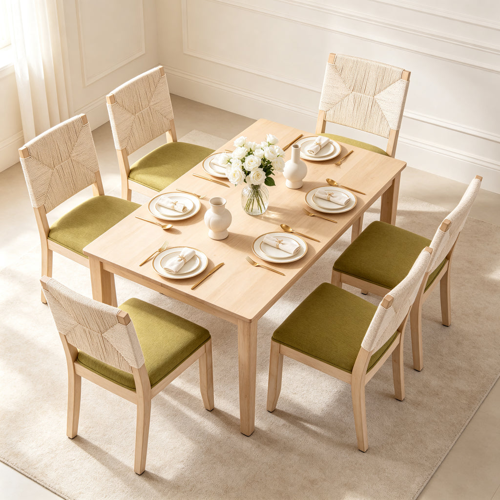 Chaises à manger à la campagne française Ensemble de 2