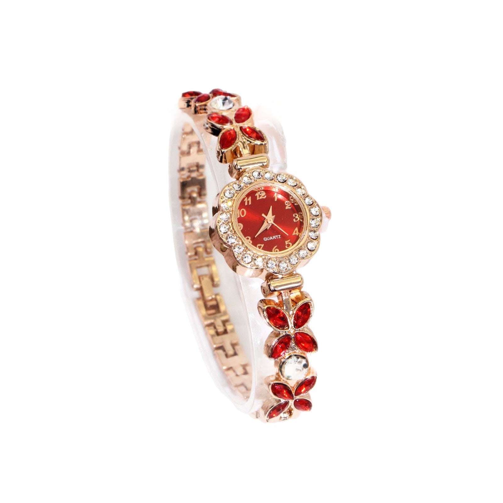 Montre bracelet ronde couleur de mode-diamant