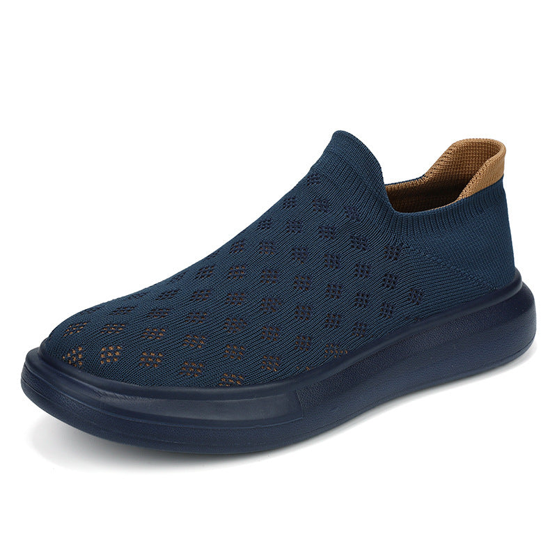 Mesh homme Casual Respirant Sneakers de couleur solide