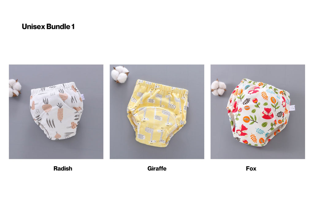 Pantalons d'entraînement pour bébés Lavable 6 couches Couverture de couche Gauze Apprentissage