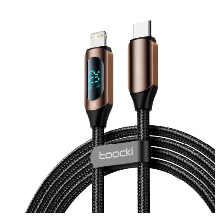 Fast Charging Nylon Braided Cable with Digital Display