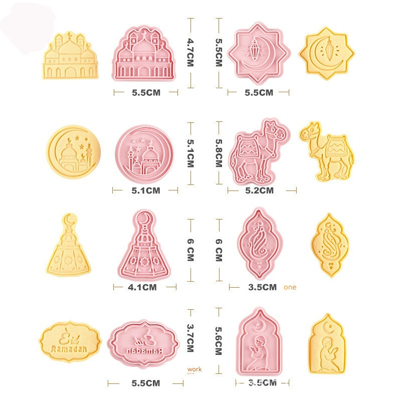 Cookie Mold 3d 3d Diy Plastic Suit Accueil Cake Cookie Type de presse Outil de cuisson Cutter
