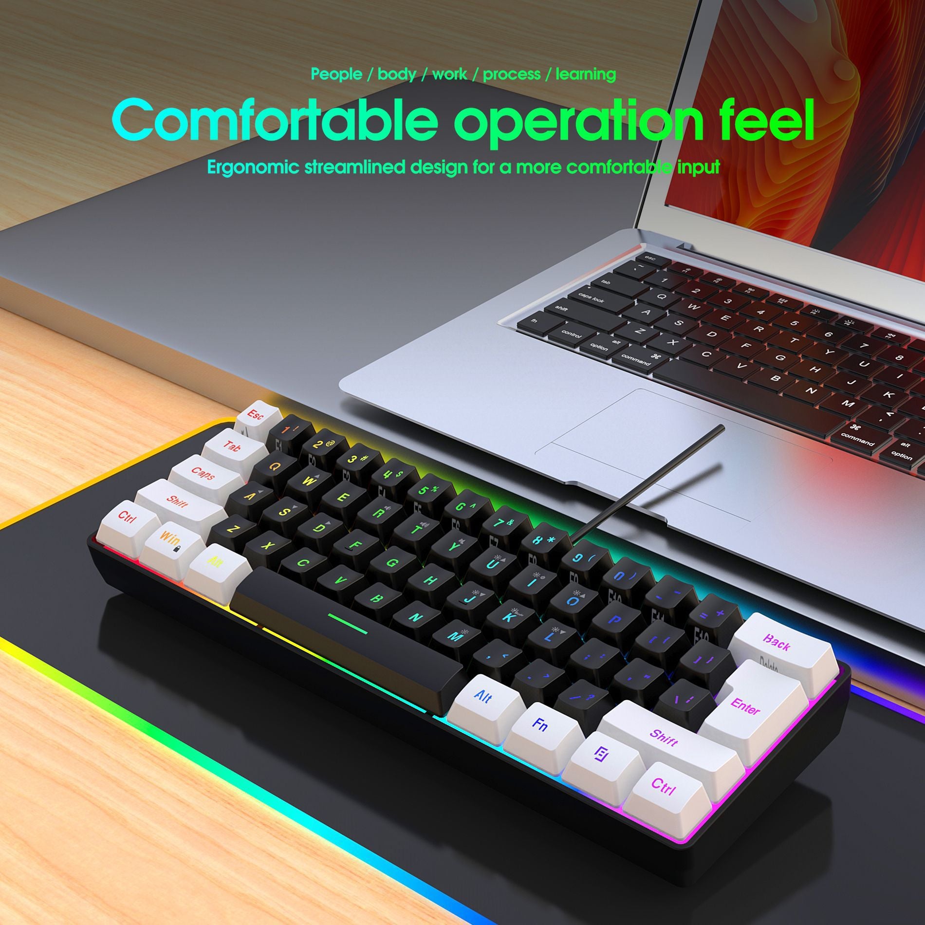 Clavier à clé Membrane 61 filaire simple