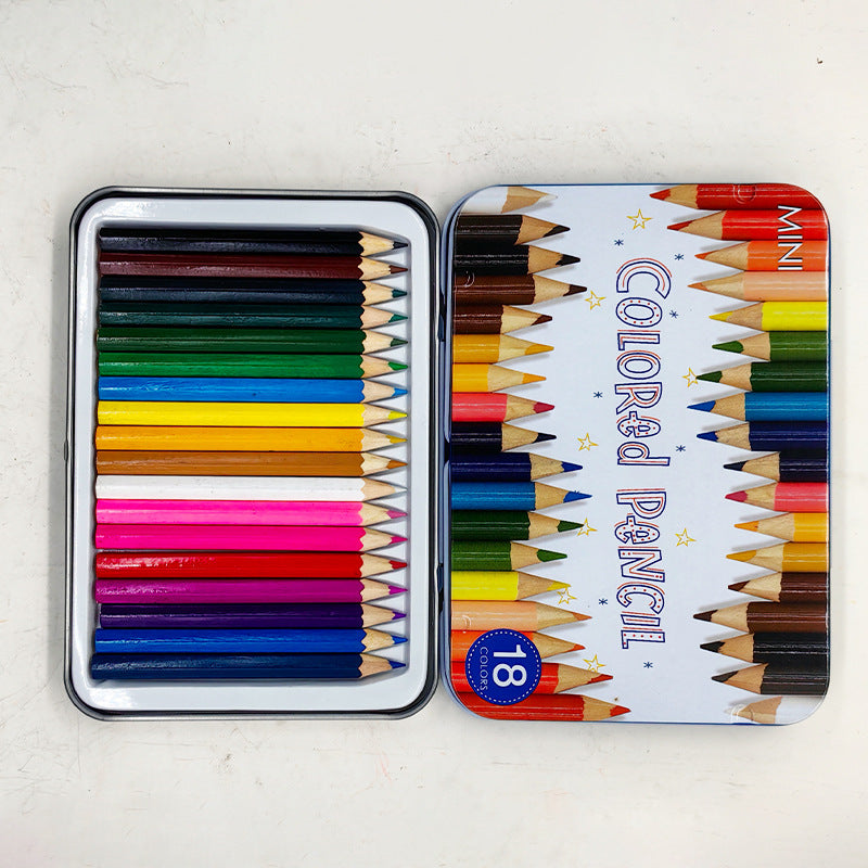 18 Colors Hexagonal Oil-Based Colored Pencils