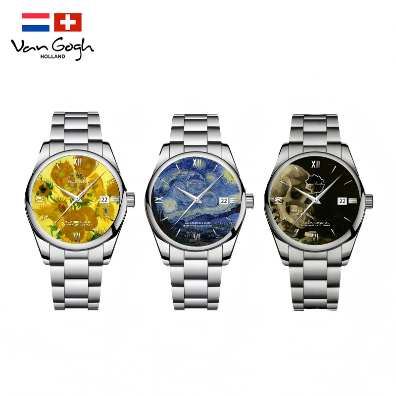 Van Gogh Star Radiance Series Montre de poignet de quartz