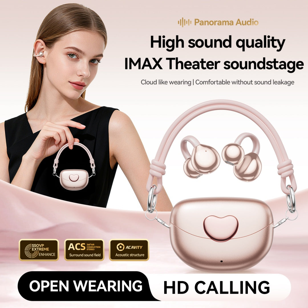 ECommerce Explosion M106 Earphone Simple Love Clamp Earpack Mini sac sans fil Bluetooth He